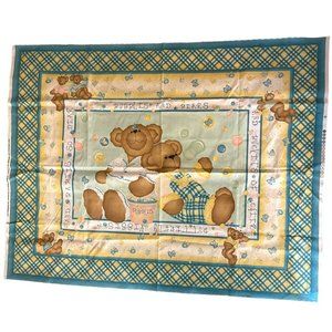 Butterfly Bears Quilt Fabric Panel Springs Industries 36" x 44" Daisy Kingdom
